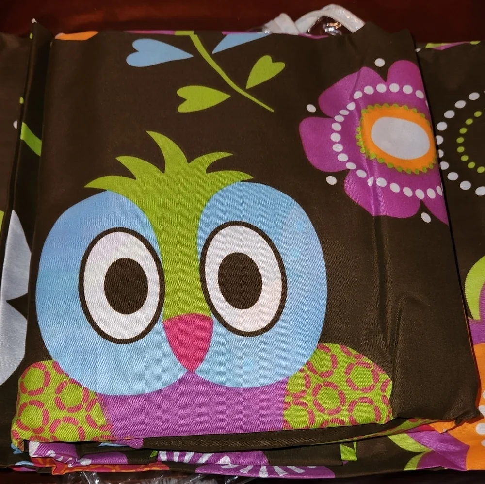 MK Collection 4 Piece Sheet Set Full Size OWL Multicolored Floral Bedding